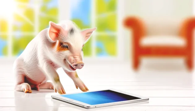 Minigrisar och Apple iPad Air: En perfekt kombination för tekniknybörjare