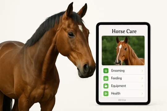 Utforska hur iPad Air kan användas för att lära sig mer om hästar
